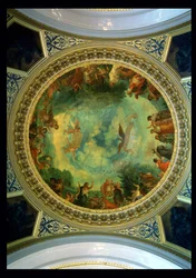 Aurore, peinture de plafond possiblement de la Bibliothèque, vers 1845-47